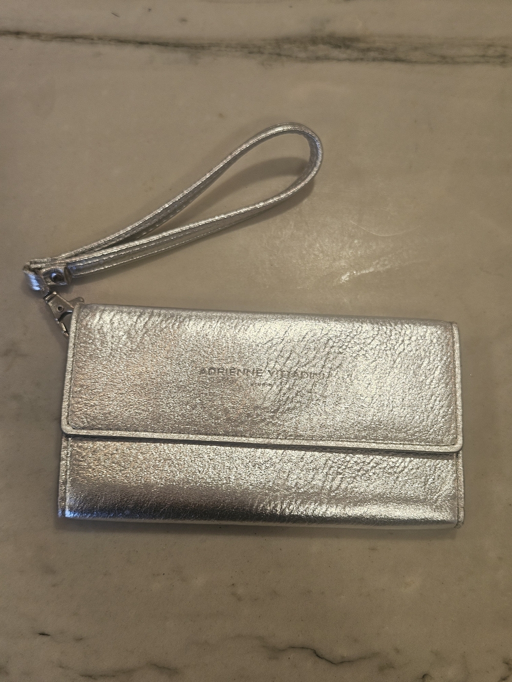 DREAMY Metallic Silver Wristlet Wallet